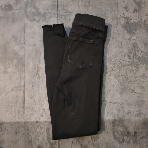 Spanx Distressed Vintage Black Skinny Jeans -Size: XS - Picture 9 of 15